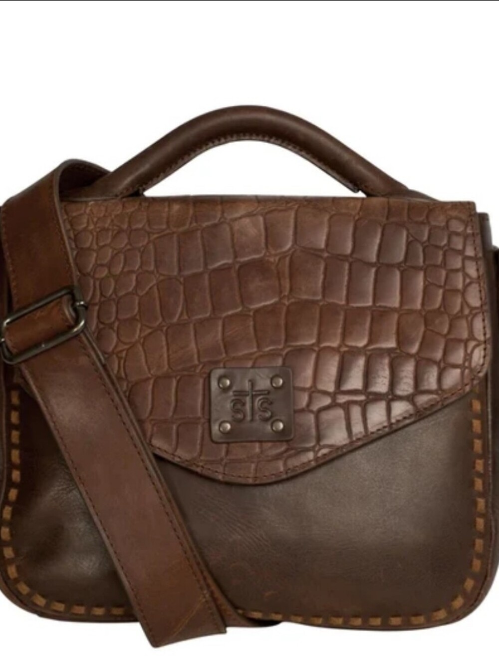CATALINA CROC DAKOTA CROSSBODY The Catalina Croc Dakota